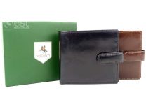 Mens Leather  Wallet by VISCONTI in Black Or Brown Veg Tan Gent 